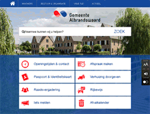 Tablet Screenshot of albrandswaard.nl